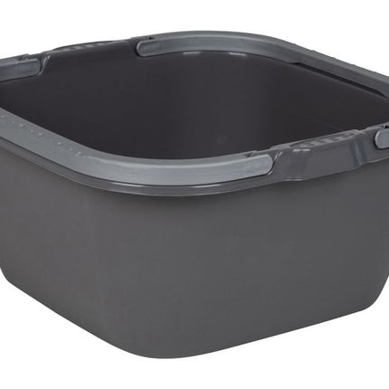 Bo-Camp Afwasbak Camping - vierkant - 13 liter - grijs