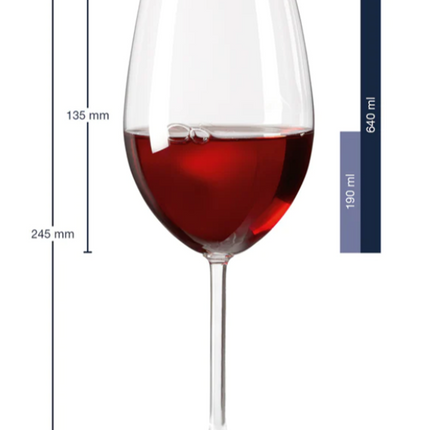 Leonardo Daily bordeauxglas 640ml - 6 stuks