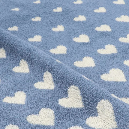 Bunzlau Castle Kitchen Towel Hearts Grey/Blue
