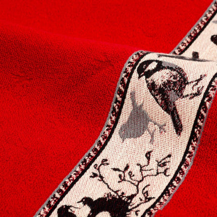 Bunzlau Castle Keukendoek Birds - Red