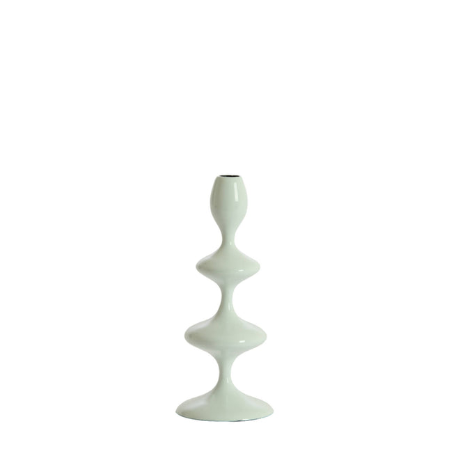 Light & Living, kandelaar VIREEN, 10,5x34,5 cm, glans licht blauw