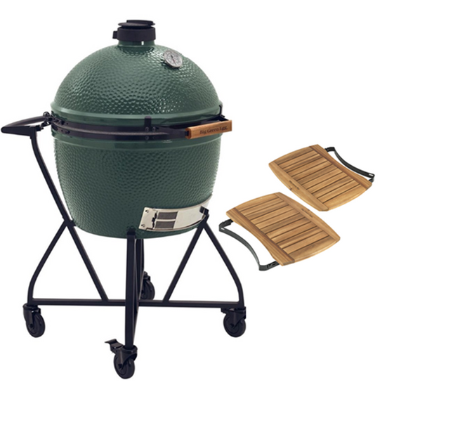 Big Green Egg XLarge Kamado BBQ Groen met IntEGGrated Nest & Zijtafels