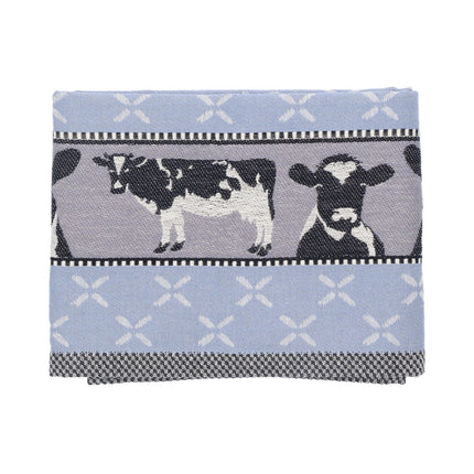 Bunzlau Castle Tea Towel Cows Grey/Blue