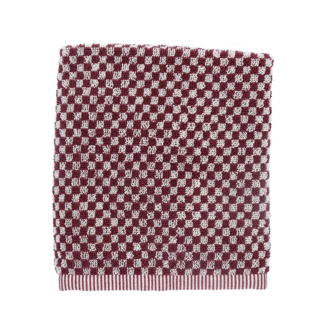 Bunzlau Castle Keukendoek Small Check - Burgundy