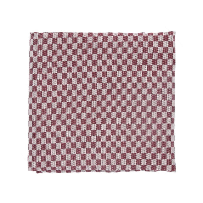 Bunzlau Castle Theedoek Small Check - Burgundy