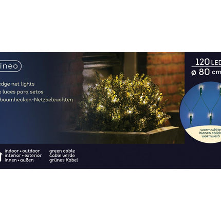 LED netverlichting - Ø 80cm - groen+warm wit