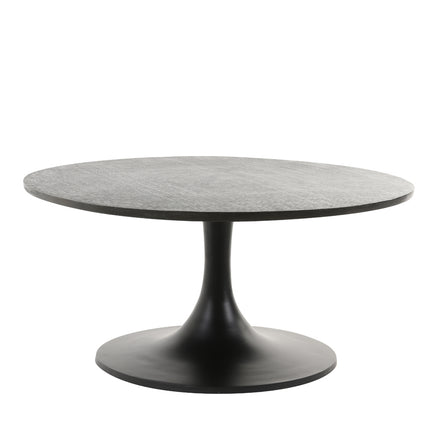 Salontafel Ø76x36 cm RICKERD antiek zwart
