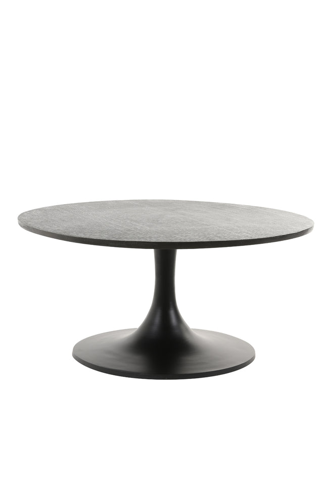 Salontafel Ø76x36 cm RICKERD antiek zwart