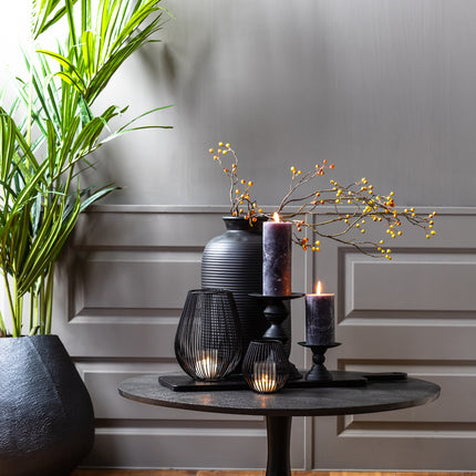 Salontafel Ø76x36 cm RICKERD antiek zwart