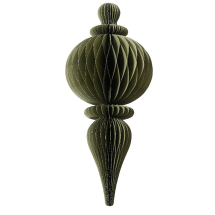 Ornament - papier - wgroen - Ø 34 x H. 80 cm
