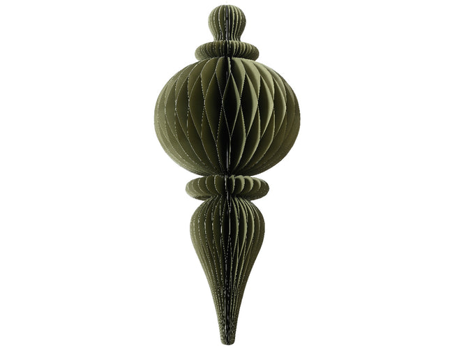 Ornament - papier - wgroen - Ø 34 x H. 80 cm