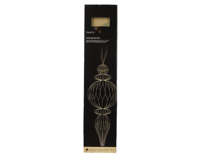 Ornament - papier - wgroen - Ø 34 x H. 80 cm