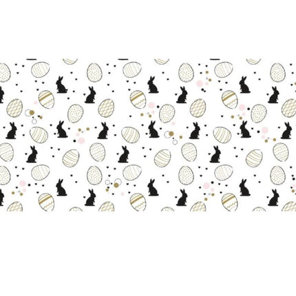 Duni Tafelkleed Bunnies Black - 138x220cm
