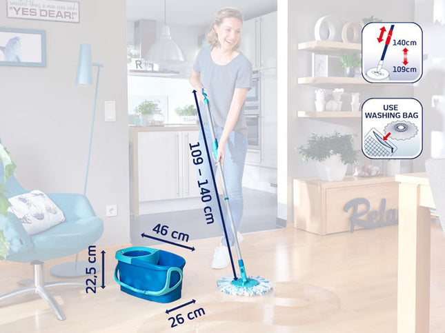 Leifheit Clean Twist Disc Mop Ergo - Compleet Dweilset