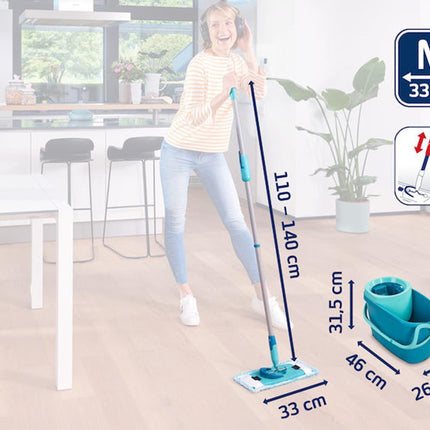 Leifheit Clean Twist M Ergo vloerwisser 33 cm