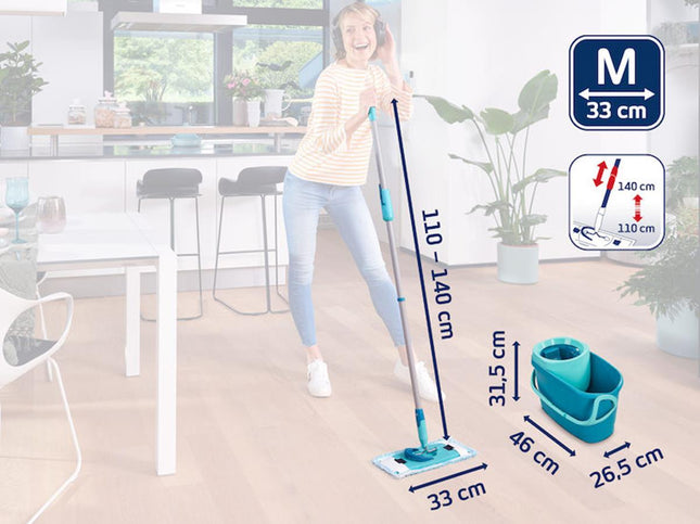 Leifheit Clean Twist M Ergo vloerwisser 33 cm