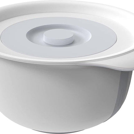 Rotho Beslagkom 4L met spatdeksel - Fresh Cool Grey