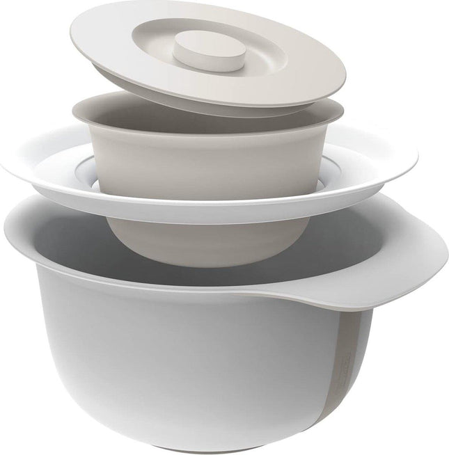 Rotho Beslagkom 4L met spatdeksel - Fresh Cool Grey