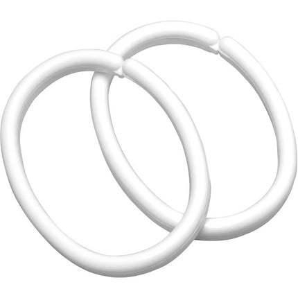 Douchegordijn ringen Clips, 12 stuks