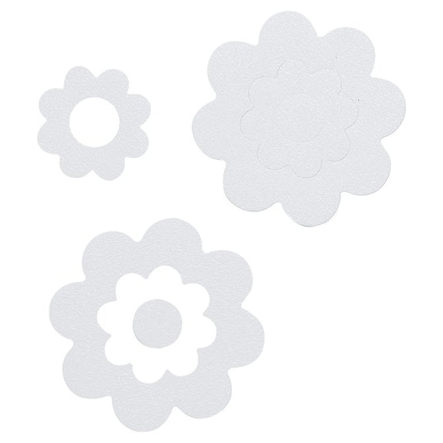 Badbloem antislip wit 7 stuks