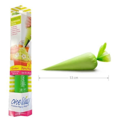 One Way Biobased comfort green Spuitzak wegwerp - Groen