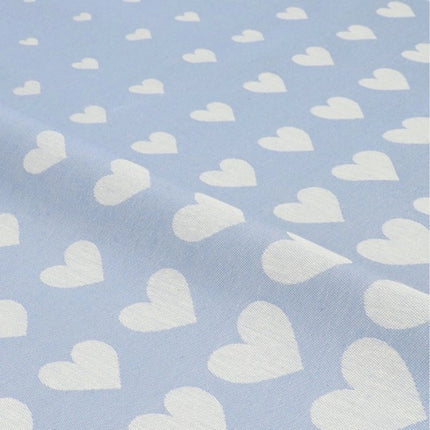 Bunzlau Castle Tea Towel Hearts Grey/Blue