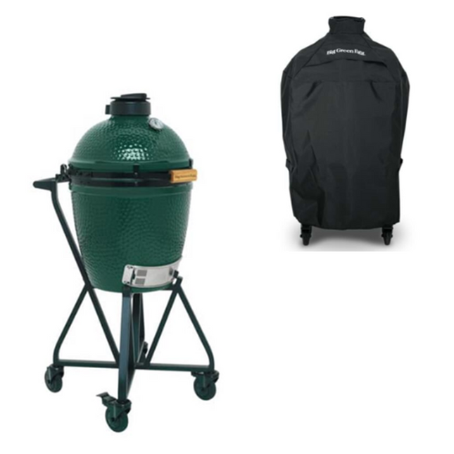 Big Green Egg Medium met Integgrated Nest & Handler en hoes