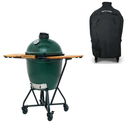 Big Green Egg Medium met Integgrated Nest & Handler, zijtafels en hoes