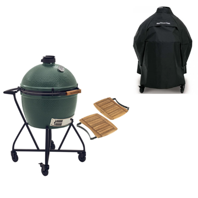 Big Green Egg XLarge Kamado BBQ Groen met IntEGGrated Nest & Zijtafels