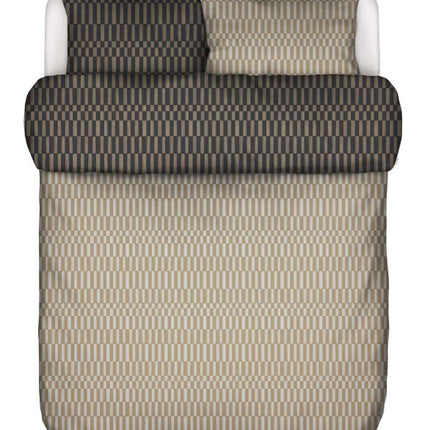 Marco Polo Dekbedovertrek Sillia 140x200/220 Oak beige, showmodel, nog 1 stuks
