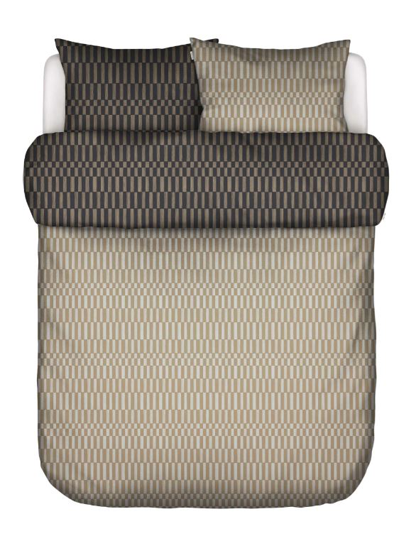 Marco Polo Dekbedovertrek Sillia 140x200/220 Oak beige, showmodel, nog 1 stuks