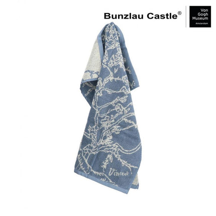 Bunzlau Castle Keukendoek VGM Almond Blossom - Grey-Blue