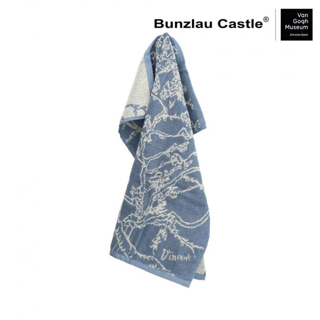 Bunzlau Castle Keukendoek VGM Almond Blossom - Grey-Blue