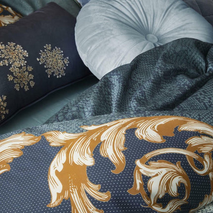 Essenza Naina kussen 40 rond, Denim