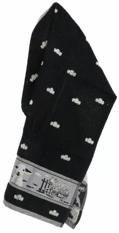 Bunzlau Castle Kitchen Towel Sheep Black