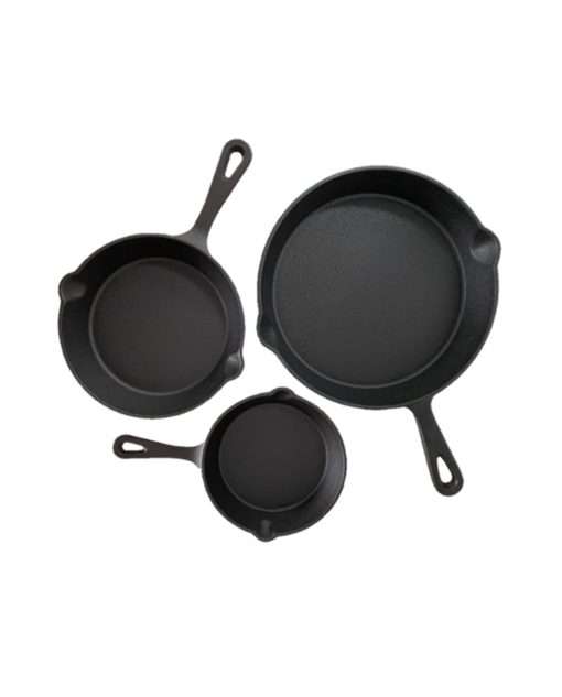 Keij Kamado Set van 3 skillets 15 cm + 20 cm + 25 cm