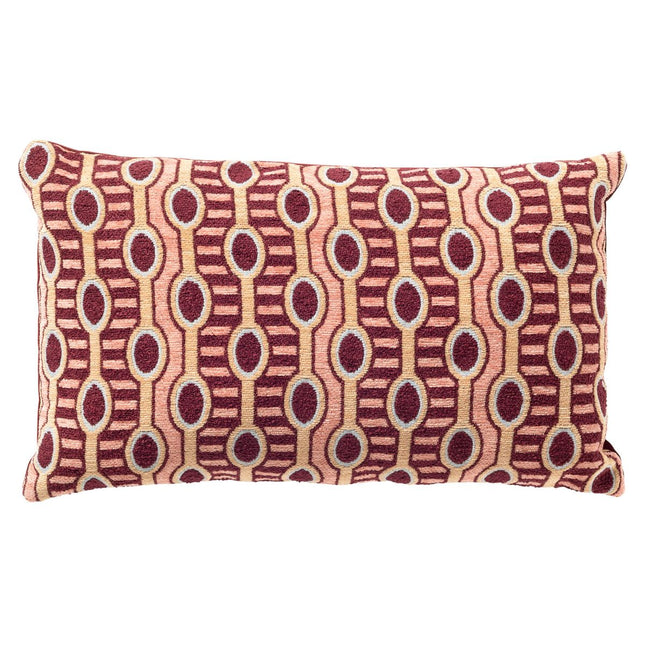 Dutch Decor sierkussen Liro 30x50 cm Maroon Banner