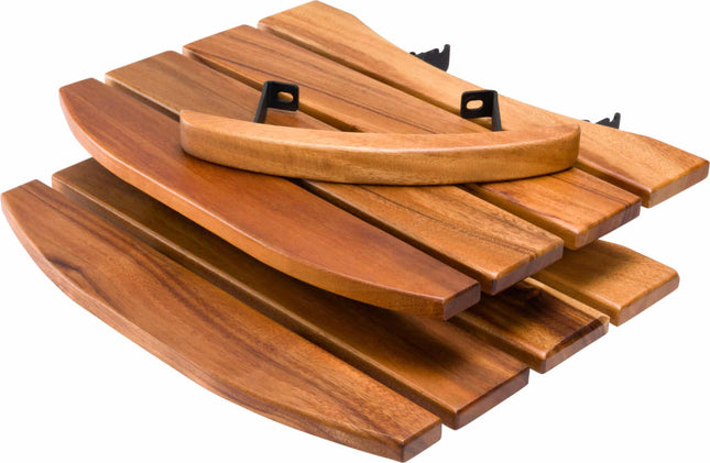 Keij Kamado walnoot houten tafels en handvat