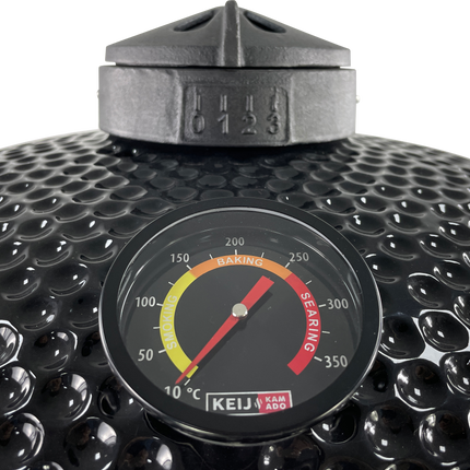 Keij Kamado Pro Large Glanzend Zwart  21 Inch