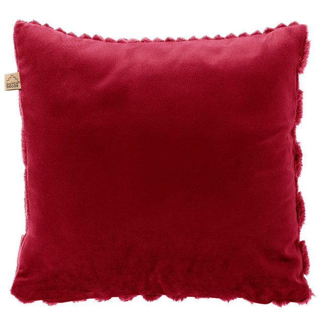 Dutch Decor sierkussen Luca Recycled 45x45 cm Merlot GRS