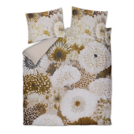 Vandyck Dekbedovertrek Hallow, Beige/Bruin 140x200/220 multi