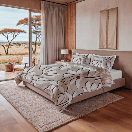 Heckettlane Dekbedovertrek Sanaa 140x200/220 cm Safari sand
