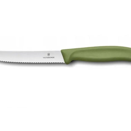 Victorinox Swiss Classic Tomaten-/broodmes 11 cm - Groen