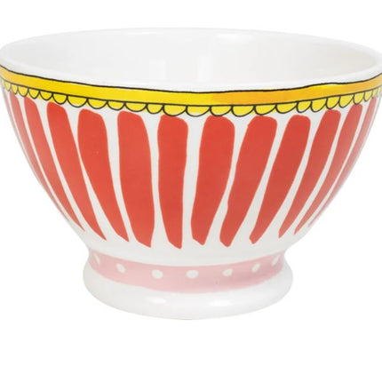 Blond Amsterdam Even Bijkletsen Bowl op voet 15 cm red