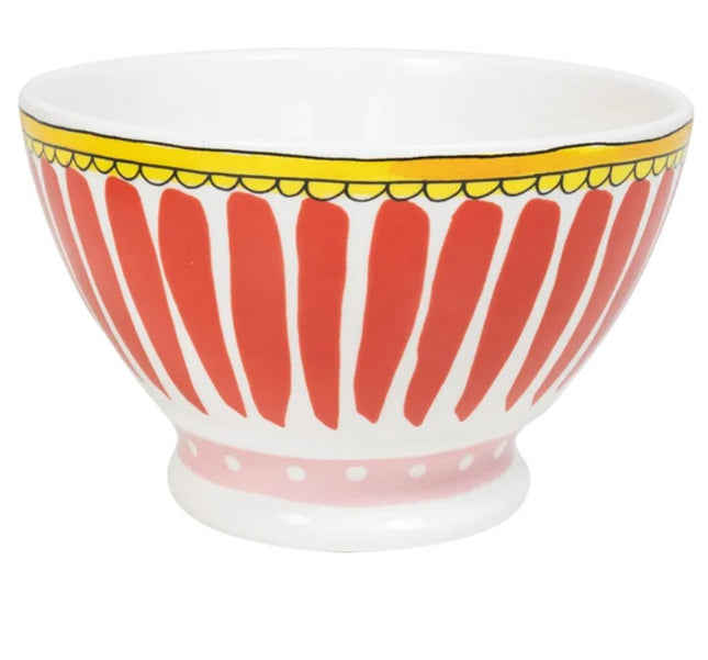Blond Amsterdam Even Bijkletsen Bowl op voet 15 cm red