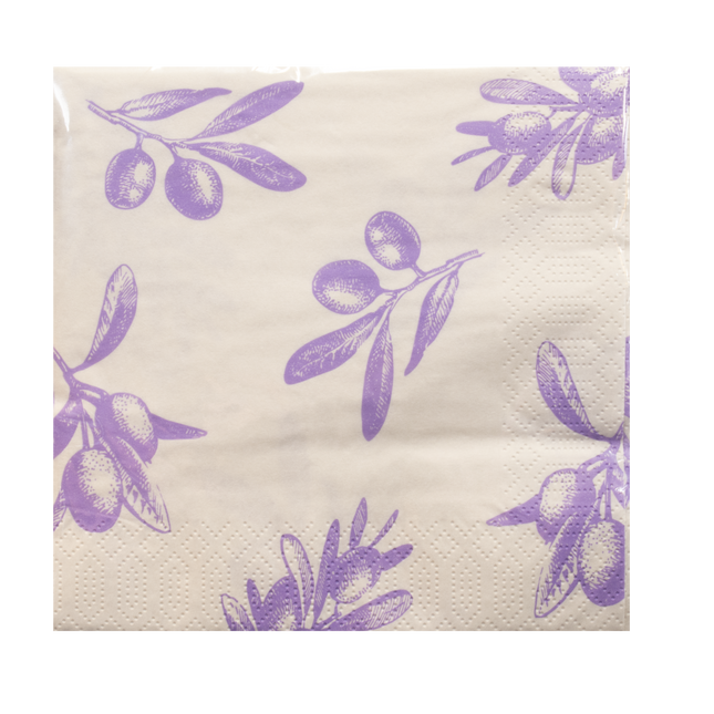 Duni servetten Purple Olives