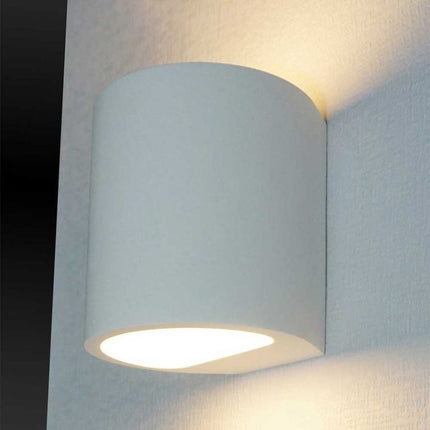 Wandlamp Plaster rond 10,5x10,5x12cm, showmodel