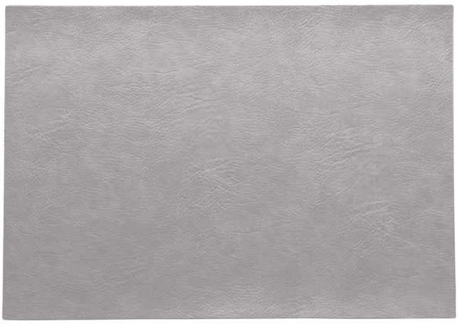 ASA Vegan Leather Placemat 33x46 cm - silver cloud