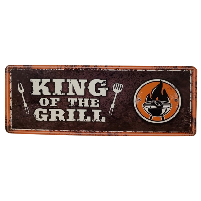 BBQ Wandbord King of the Grill 36x13cm