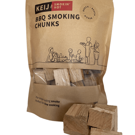 Keij Kamado BBQ smoking chuncks beech - 1500 gram